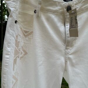 American Eagle Outfitters White Denim Pants